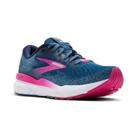 Brooks Ghost 16 GTX chaussures de course femme pointe - Moroccan Blue / Pink / Yellow