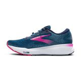 Brooks Ghost 16 GTX chaussures de course femme lateral - Moroccan Blue / Pink / Yellow