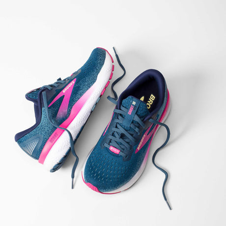 Brooks Ghost 16 GTX chaussures de course femme - Moroccan Blue / Pink / Yellow