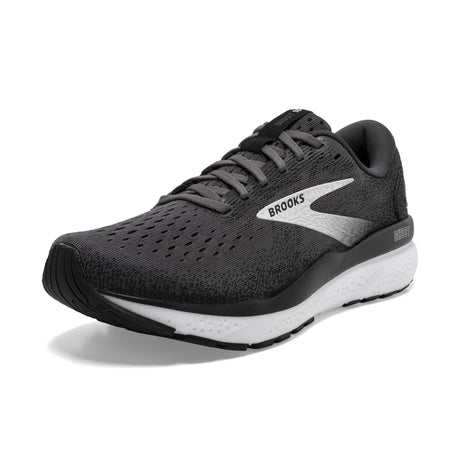 Brooks Ghost 16 souliers de course homme pointe gauche - Black / Grey / White