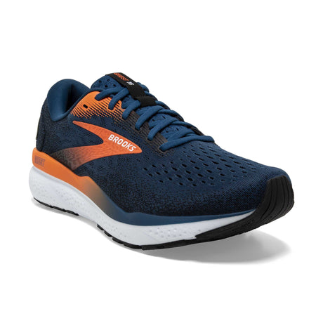 Brooks Ghost 16 souliers de course homme pointe - Blue Opal / Black / Nasturtium