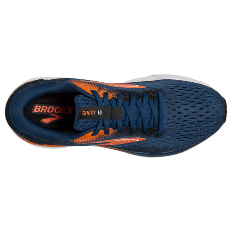 Brooks Ghost 16 souliers de course homme empeigne - Blue Opal / Black / Nasturtium