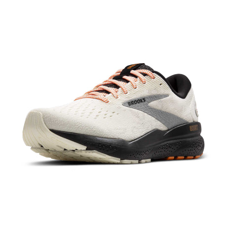 Brooks Ghost 16 souliers de course femme pointe - Ecru / Orange / Black