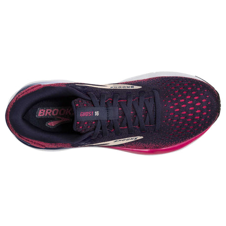 Brooks Ghost 16 souliers de course femme empeigne - Peacoat / Raspberry / Apricot