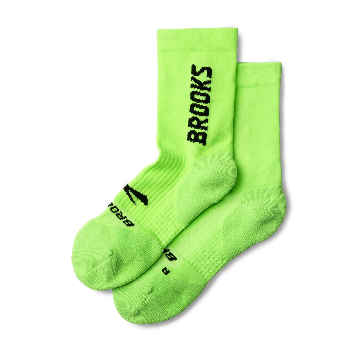 Brooks Ghost Crew chaussettes de course à pied paire - Neo Limeade / BR