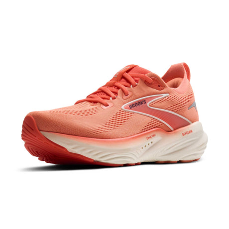 Brooks Glycerin 22 souliers de course femme pointe - Desert Flower / Hot Coral / Milk