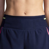 Brooks High Point short de course à pied 3 po 2-en-1 2.0 femme taille live - Navy / Neo Pink