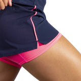 Brooks High Point short de course à pied 3 po 2-en-1 2.0 femme live cuissard - Navy / Neo Pink