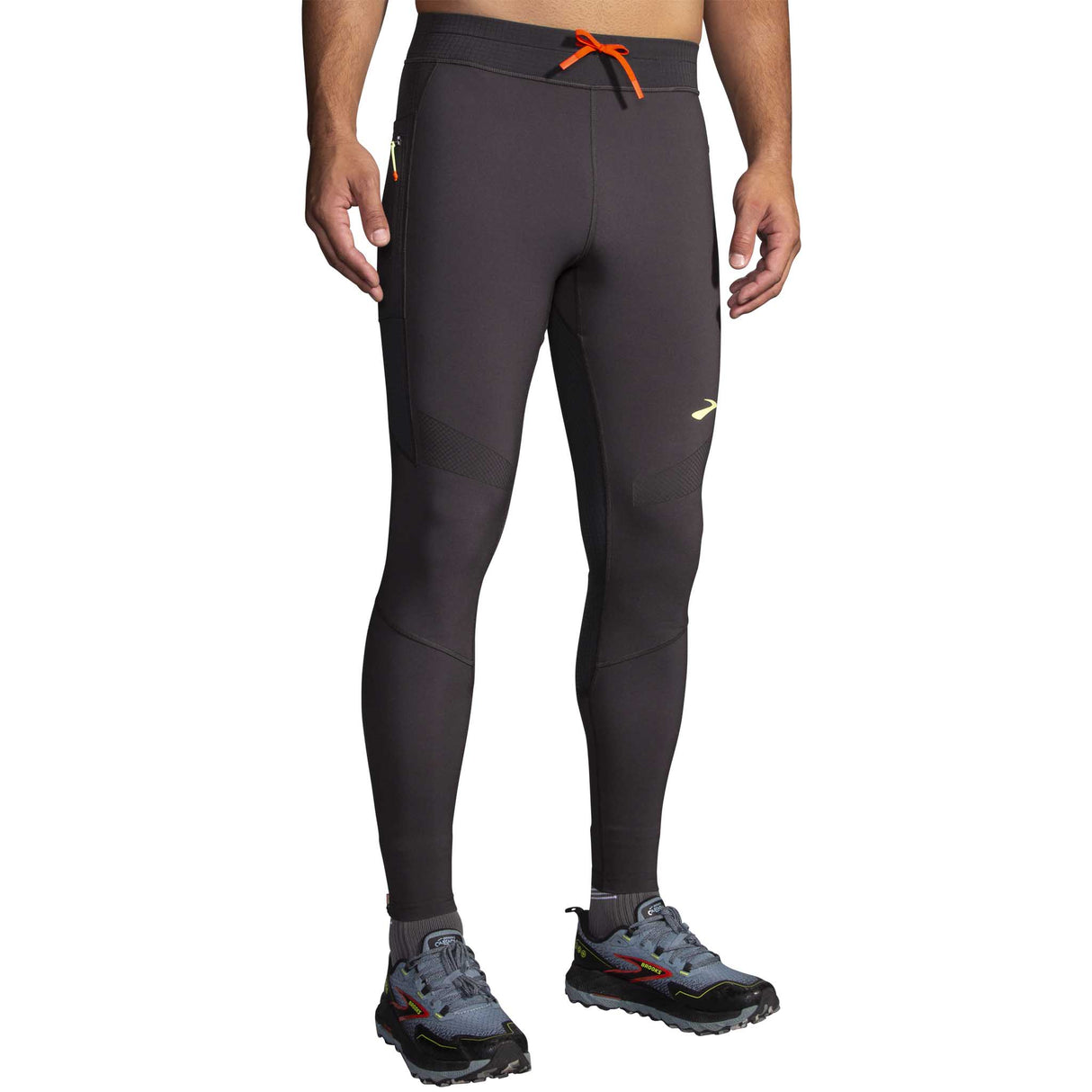 Brooks High Point leggings de course à pied homme live face- Phantom Grey