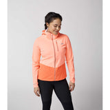 Brooks High Point 2 manteau imperméable de course à pied femme face - Neo Ember / Flame