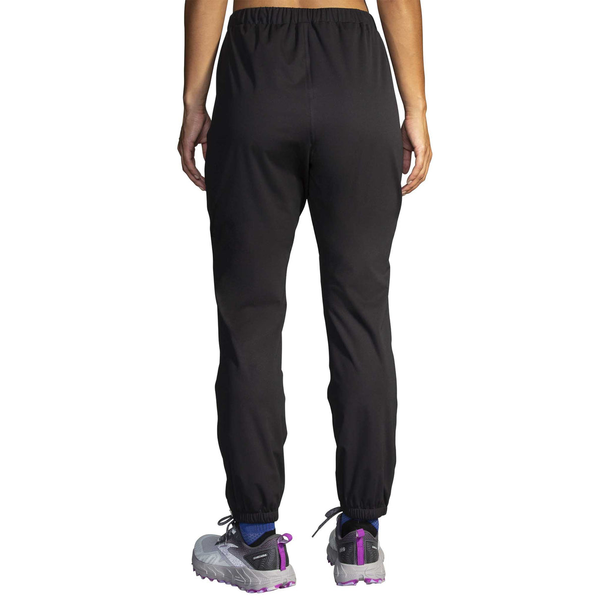 Brooks High Point pantalons imperméable de course à pied femme live dos - noir