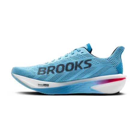 Brooks Hyperion 2 souliers de course à pied homme lateral - Crystal Seas / Diva Pink / Black