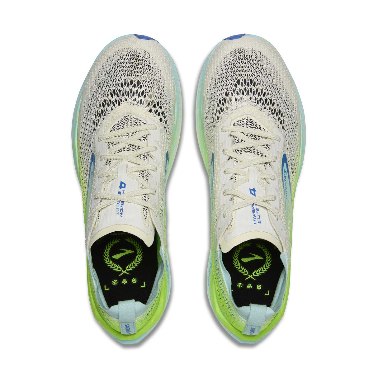 Brooks Hyperion Elite 4 PB souliers de course unisexe empeigne - Bluewash / Green Gecko / Cobalt