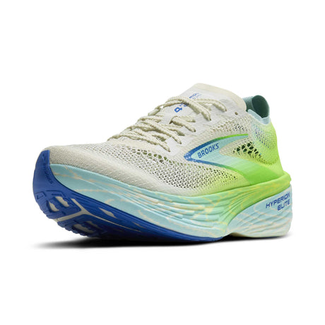 Brooks Hyperion Elite 4 PB souliers de course unisexe pointe - Bluewash / Green Gecko / Cobalt