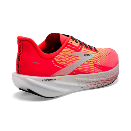 Brooks Hyperion Max souliers de course homme talon - Fiery Coral / Orange Pop / Blue