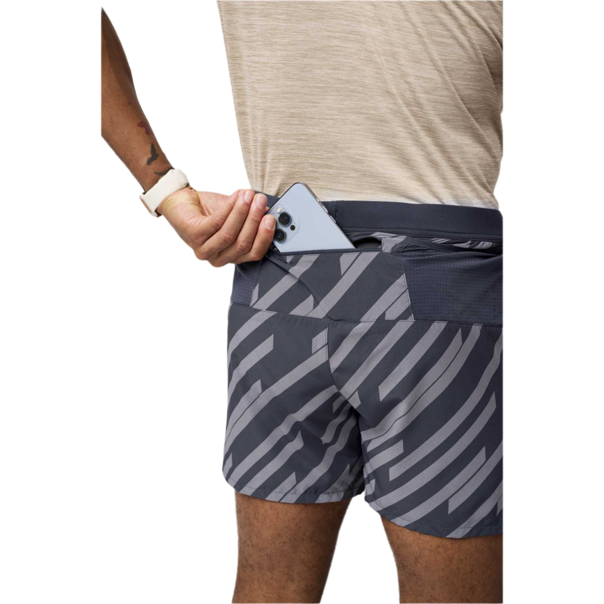 Brooks Journey 5-inch short de course à pied homme pochette arriere - Strider