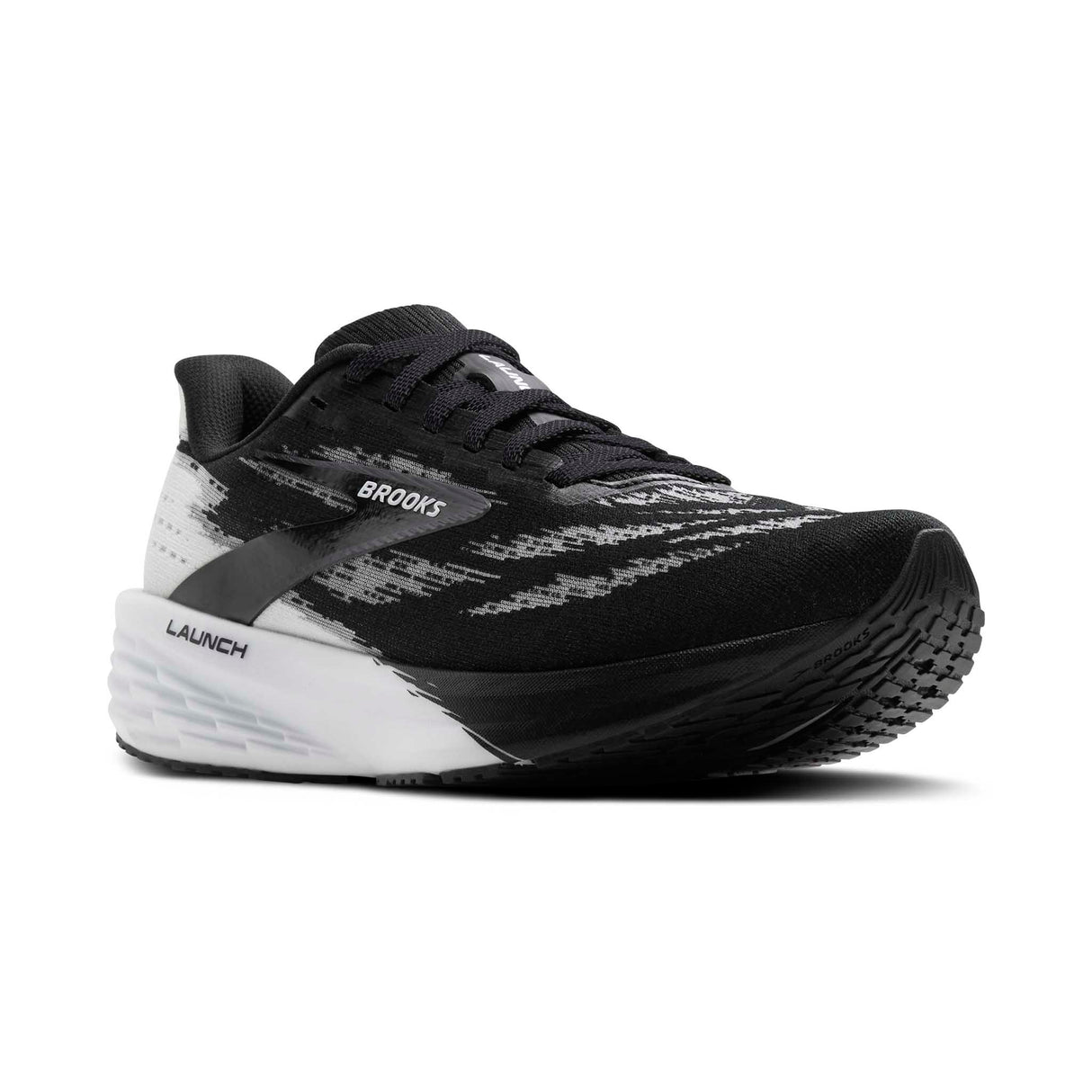 Brooks Launch 11 chaussures de course femme pointe - Black / White