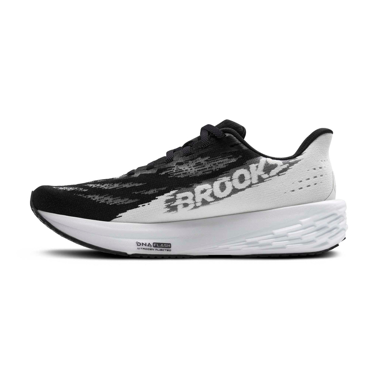 Brooks Launch 11 chaussures de course femme lateral - Black / White