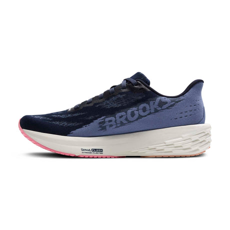 Brooks Launch 11 chaussures de course femme lateral - Peacoat / Blue / Peach