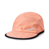 Brooks Lightweight Packable Hat 2.0 casquette de course à pied unisexe face - Neo Ember / Black