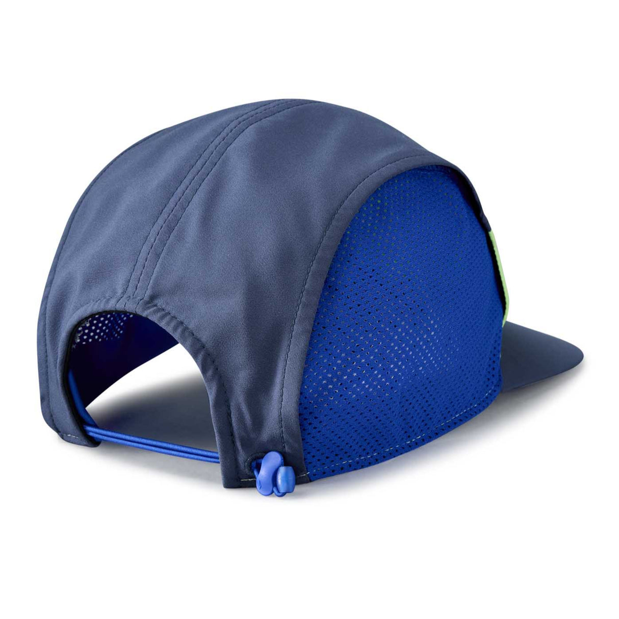 Brooks Propel Mesh Hat 2.0 casquette de course à pied unisexe dos - Blue Slate / Limeade / Neo Blue