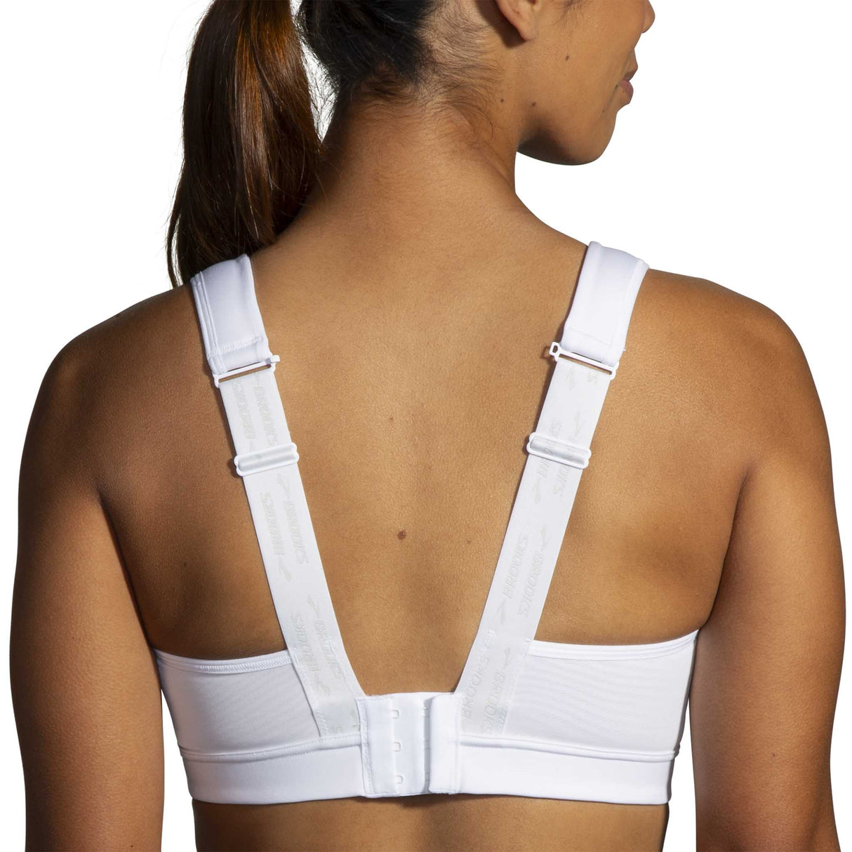 Brooks Drive Convertible 2.0 soutien-gorge de course à pied dos - blanc