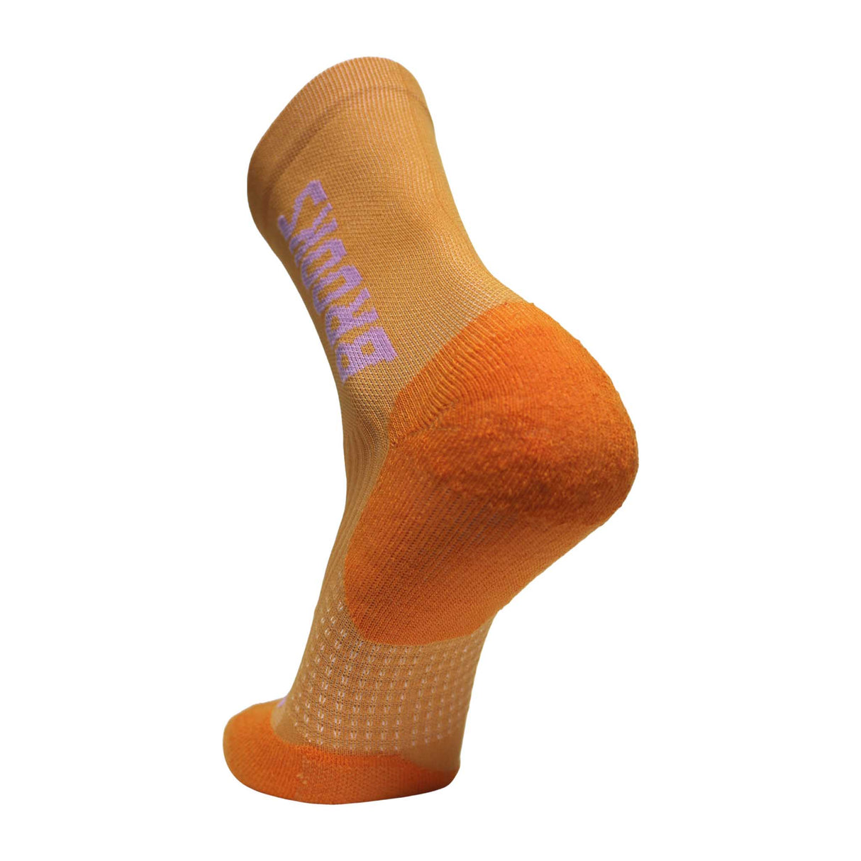 Brooks Ghost Crew chaussettes de course à pied talon - Orange / BR Crew