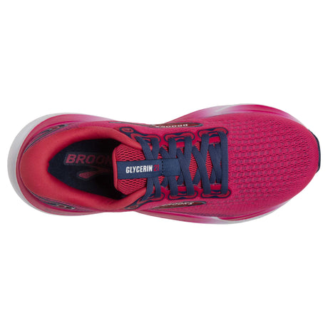 Brooks Glycerin 21 souliers de course femme empeigne- Raspberry / Estate Blue