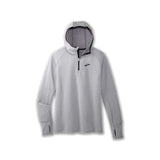 Brooks Notch Thermal Hoodie 2.0 chandail de course à pied homme - Heather Ash / Black