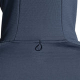 Brooks Notch Thermal Hoodie 2.0 chandail de course à pied homme col détails - Blue Slate