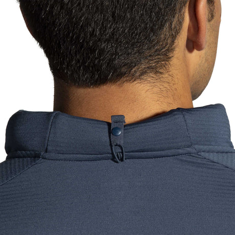 Brooks Notch Thermal Hoodie 2.0 chandail de course à pied homme col - Blue Slate