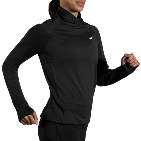 Brooks Notch Thermal chandail de course à manches longues 2.1 femme action - Noir