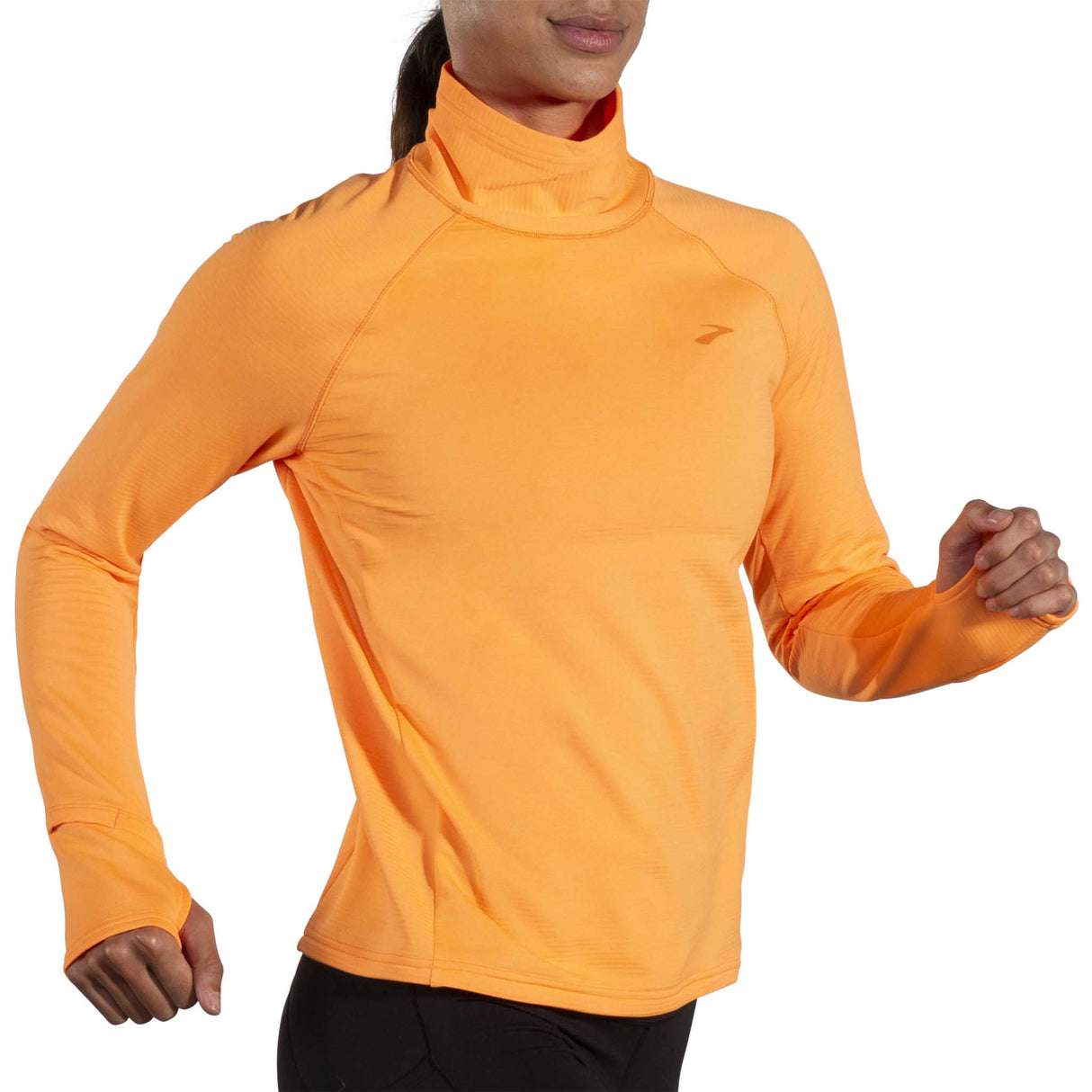 Brooks Notch Thermal chandail de course à manches longues 2.1 femme live - Orange Pop