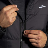 Brooks Shield Hybrid Jacket 3.0 manteau de course à pied homme zip - noir