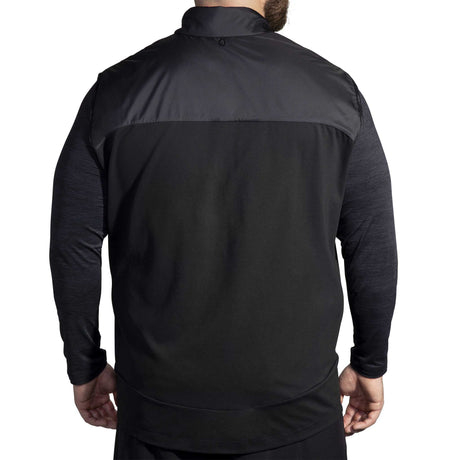 Brooks Shield Hybrid 3.0 Veste sans manches de course à pied homme dos - noir