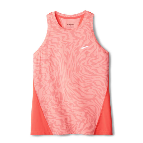 Brooks Sprint Free Tank 3.0 camisole de course à pied femme - Neo Cayenne Speedscape