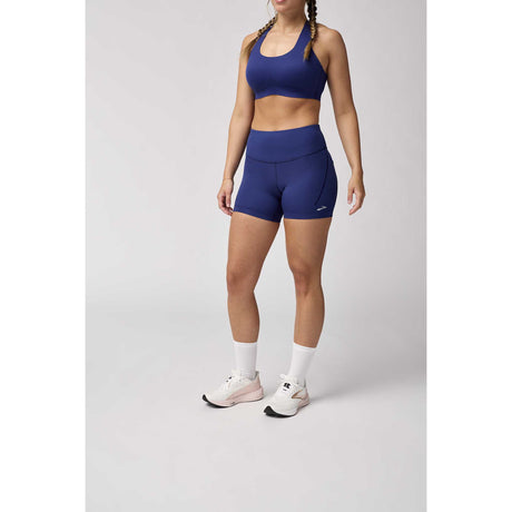 Brooks Spark 5 po short cuissard de course à pied femme face - midnight