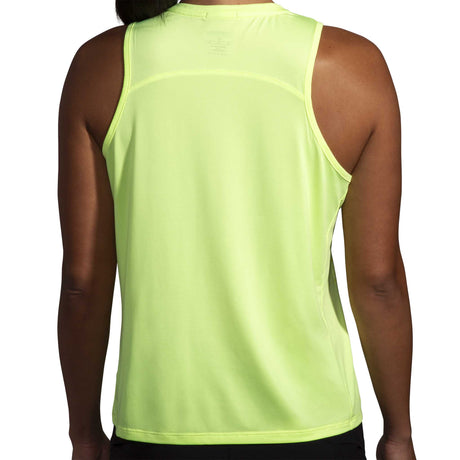 Brooks Sprint Free Tank 2.0 camisole de course femme dos - Lt Lime