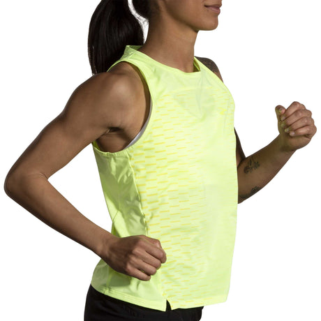 Brooks Sprint Free Tank 2.0 camisole de course femme action - Lt Lime