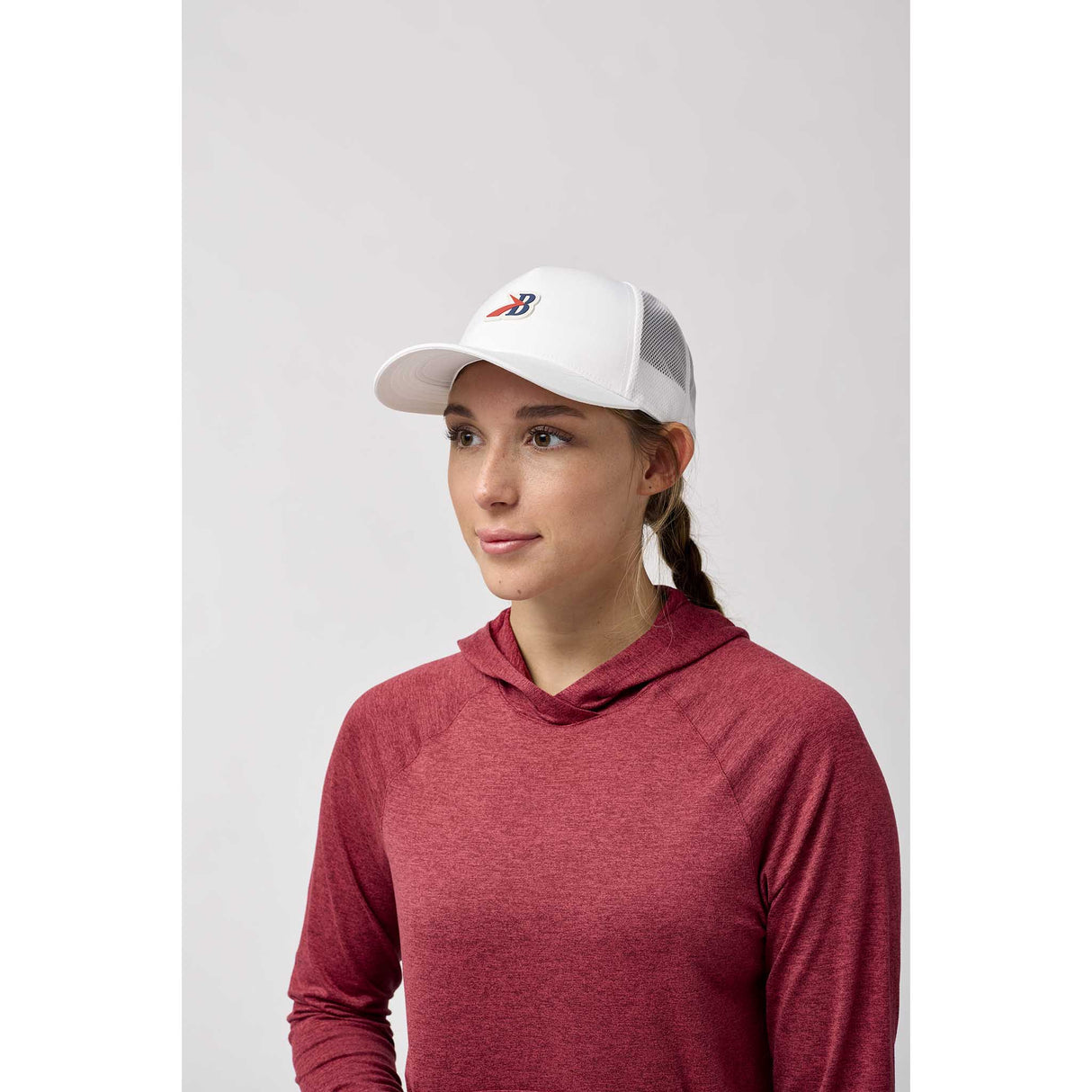 Brooks Surge Trucker Hat casquette unisexe face - White / BR