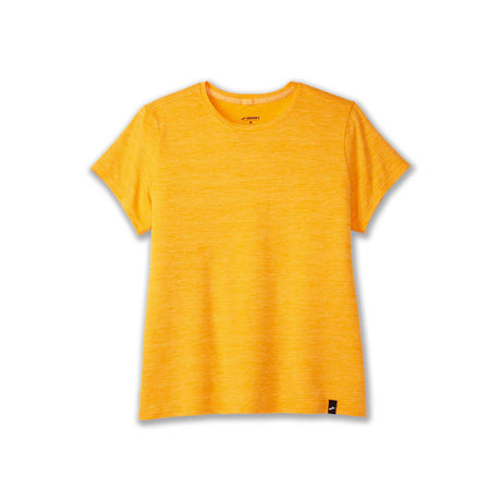 Brooks Luxe T-shirt de course à pied à manches courtes femme - Heather Orange Pop