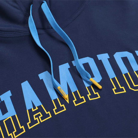 Champion Game Day Script Graphic Hoodie sweatshirt à capuchon pour homme - athletic navy details