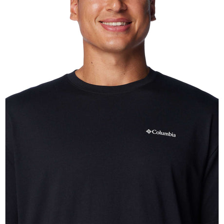 Columbia Black Butte t-shirt imprimé homme live details - Black / Road Trip Vibes