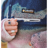 Columbia Helvetia II chandail imprimé à boutons-pression femme details 
 -Collegiate Navy / Dolomites