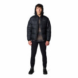 Columbia Pike Lake manteau d'hiver à capuchon pour homme face - Noir