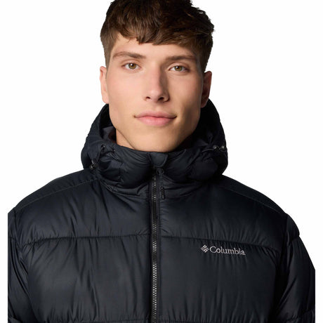 Columbia Pike Lake manteau d'hiver à capuchon pour homme zip - Noir