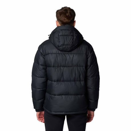 Columbia Pike Lake manteau d'hiver à capuchon pour homme dos - Noir