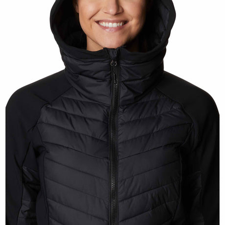 Columbia Powder Lite™ Hybrid manteau d'hiver à capuchon pour femme - Black