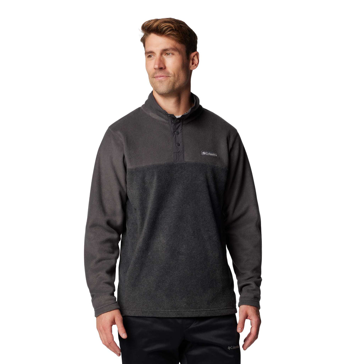 Columbia Steens Mountain II demi-fermeture à bouton-pressoir homme / Charcoal heather / Shark