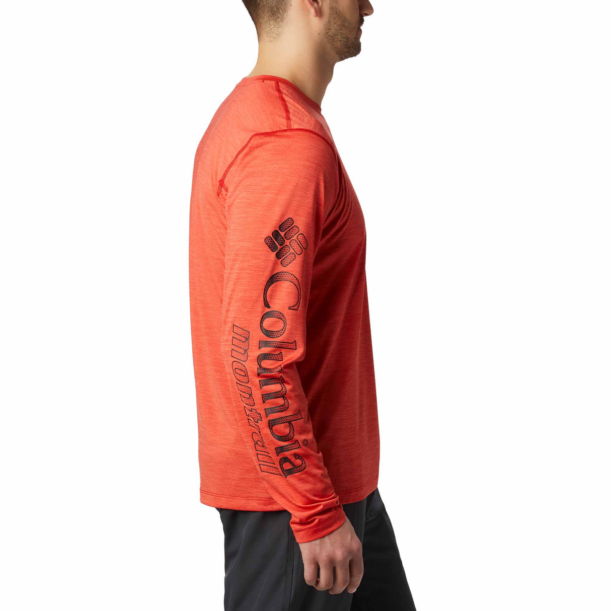 Columbia t-shirt manches longues Trinity Trail II pour homme - Rouge